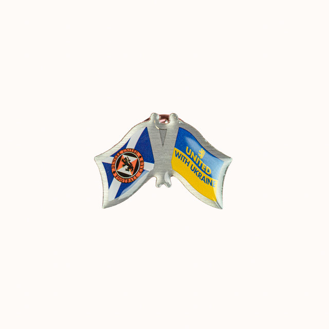 United with Ukraine Pin Badge Thumbnail